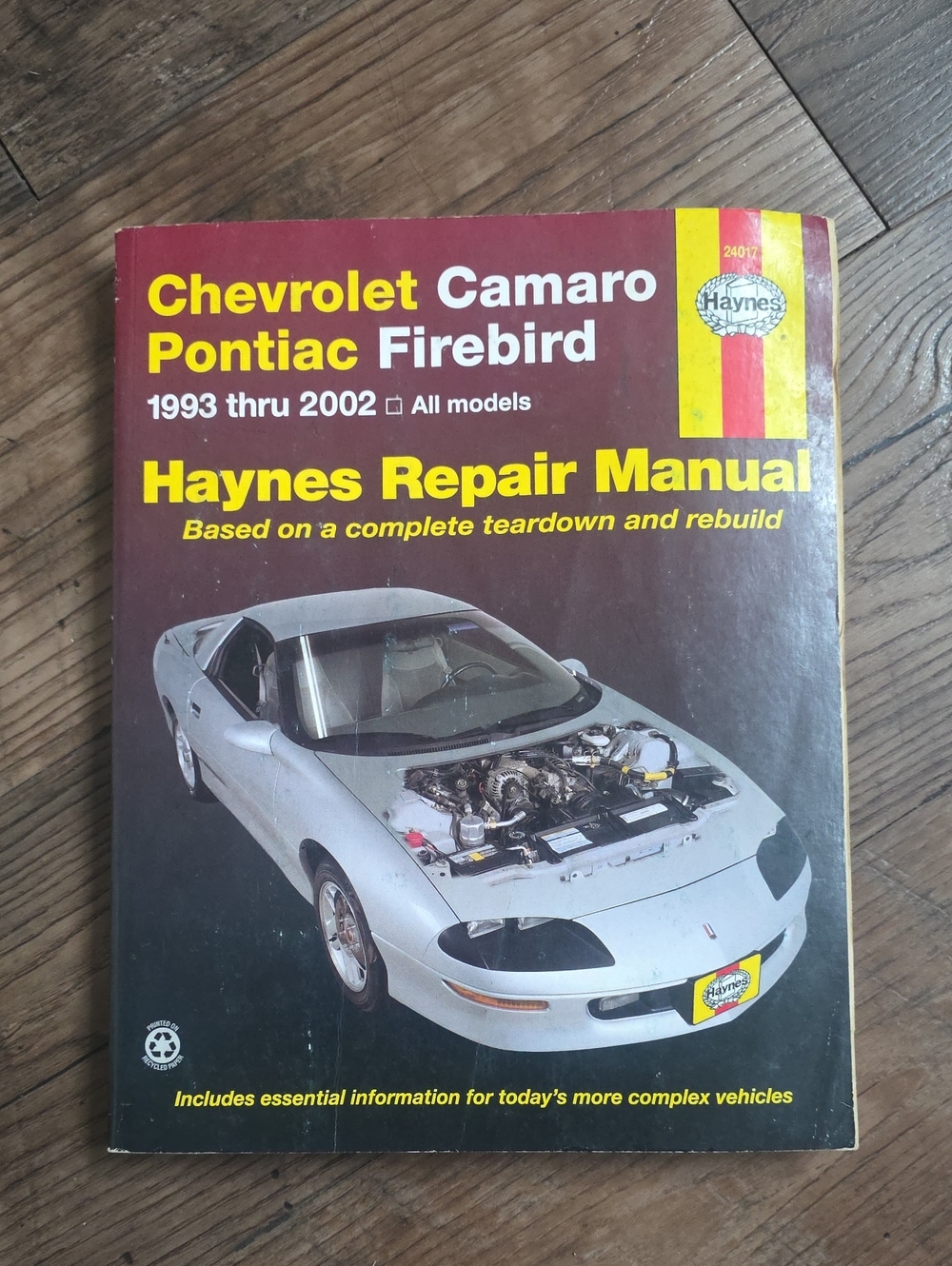 Haynes Repair Manual - Chevrolet Camaro Pontiac Firebird (1993-2002)